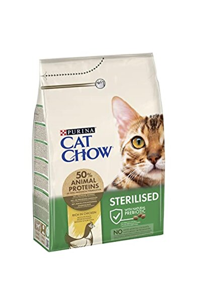 Purina Cat Chow Sterilised Kuru Kedi Maması, Tavuklu, Kısırlaştırılmış, Yetiş...