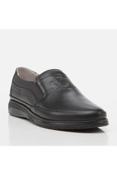 Yaya by Hotiç Genuine Leather Yaya Men's Black Loafer Shoes
