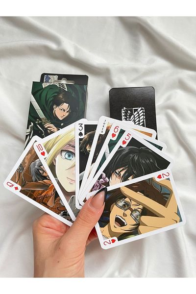 Planet Butik Anime Attack On Titan Playing Card - Poker Card