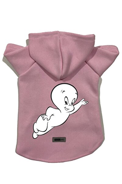 Monopetz سويت شيرت من الصوف بغطاء للرأس ملابس للكلاب والقطط - وردي كاسبر - مق...