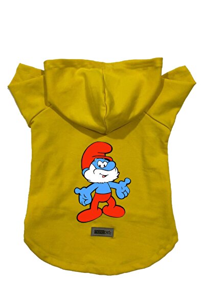 Monopetz Yellow Cute Dad - Size m Hooded Fleece Sweatshirt and Gown