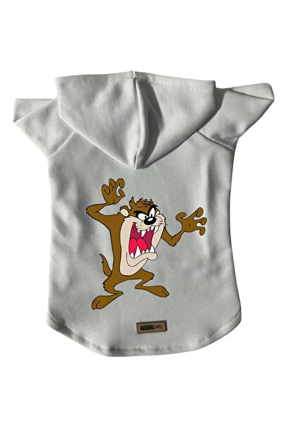 Monopetz Kapişonlu Polar Sweatshirt Köpek Ve Kedi Kıyafeti & Elbisesi - Beyaz...