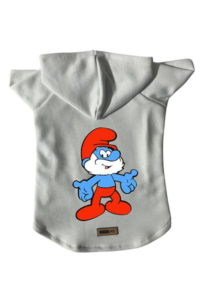Monopetz Hooded Fleece Sweatshirt Dog And Cat Outfit & Dress - White Cute Dad