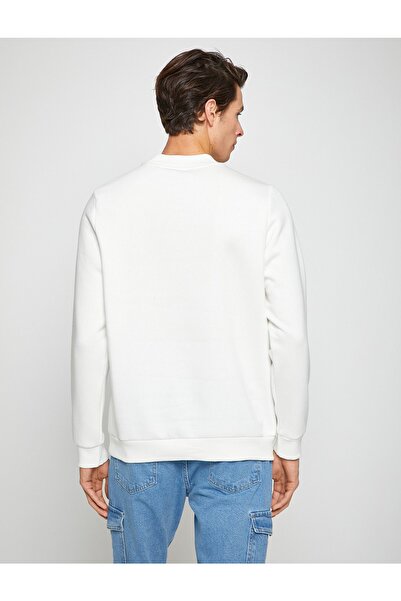 Koton Basic Sweatshirt Rose Gold Half Turtleneck Long Sleeve
