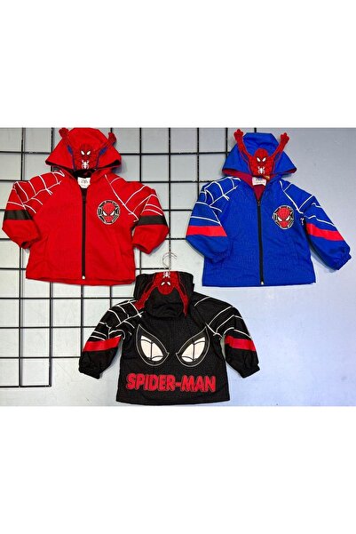 Bambam Boy's Spiderman Raincoat - Detailed