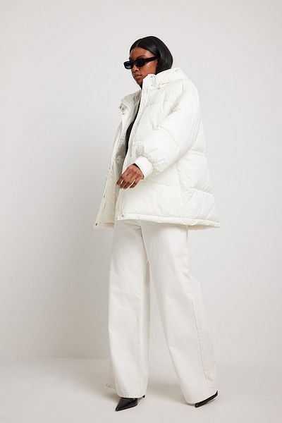 Na-Kd Jacke - Ecru - Regular Fit