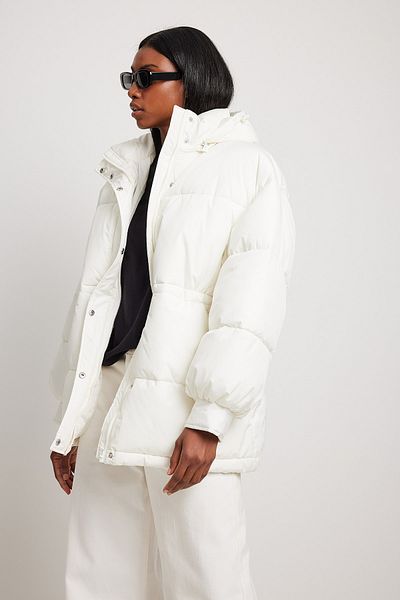 Na-Kd Jacke - Ecru - Regular Fit