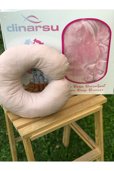 Dinarsu Embos Baby Blanket with Neck Pillow