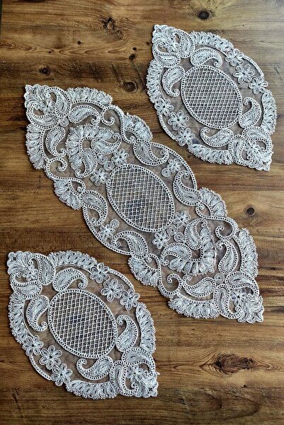 Çt Çeyizci Tekstil Σετ σαλονιού, Υπνοδωμάτιο 3 τεμαχίων Κάλυμμα τραπεζιού σαλ...