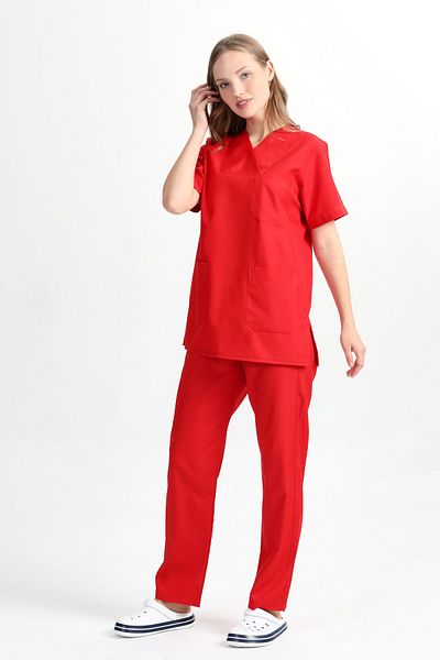 BAŞAK Guler plic Doctor Nurse Set de protecție din jerseu (țesătură ALPAKA)