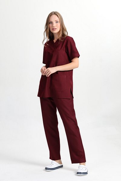 BAŞAK Guler plic Doctor Nurse Set de protecție din jerseu (țesătură ALPAKA)