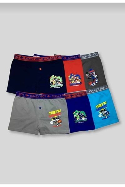 Tutku 0253 Kids Elestan Printed Boxer 12 Συσκευασία
