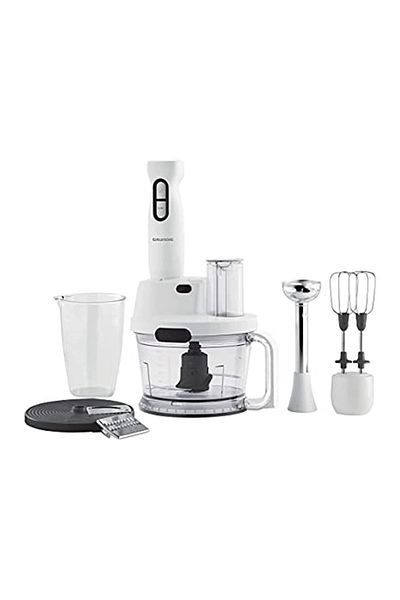 Grundig 700 W White Hand Blender Set - BL 4781 with Grater