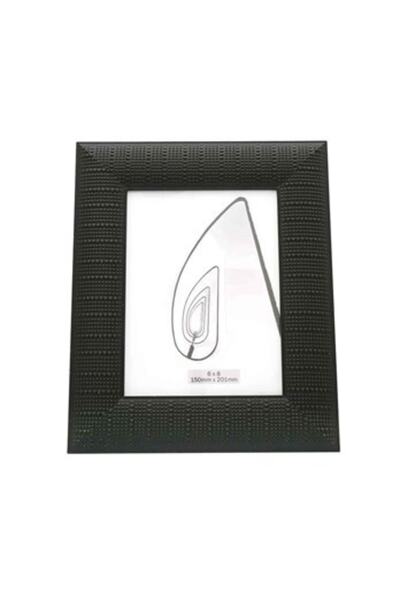 Siyah Dokulu Fotoğraf Çerçeve 6x8 15x21 Cm