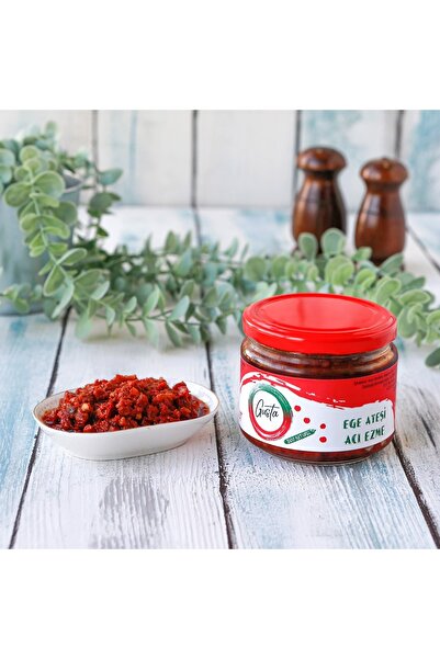 Gusta Gurme - (2Lİ PAKET) Ege Ateşi Acılı Ezme (KURU DOMATESLİ KAHVALTILIK ACI SOS) Meze - 300gr X 2 adet