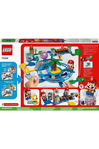 LEGO Super Mario™ Big Urchin Plaj Arabası Macera Seti 71400 - Koleksiyonluk Oyuncak Yapım Seti (536Parça)