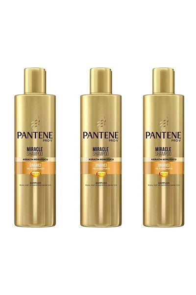 Pantene Miracle Shampoo - Repairing and Protective, Keratin 250ml*3 Pieces