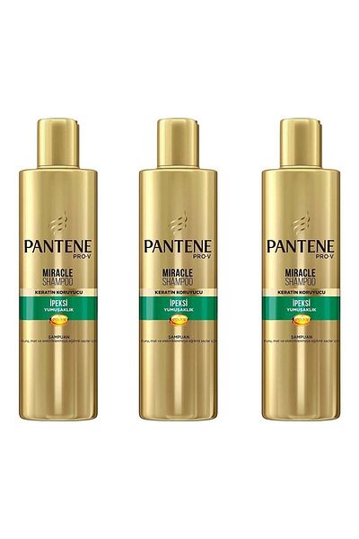 Pantene Miracle Shampoo - Silky Soft with Keratin Protector 250ml *3 Pieces