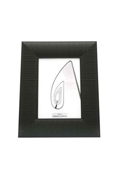 Siyah Dokulu Fotoğraf Çerçeve 5x7 12.5x17 Cm