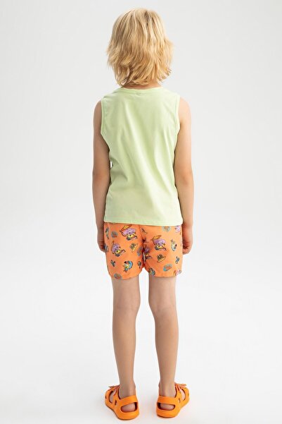 DeFacto Boy's Kral Şakir Athlete Sea Shorts 2-Piece Set