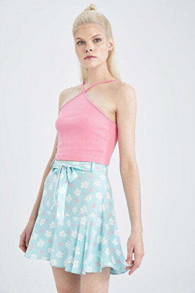 DeFacto Fitted Cross gallér bordás camisole atléta