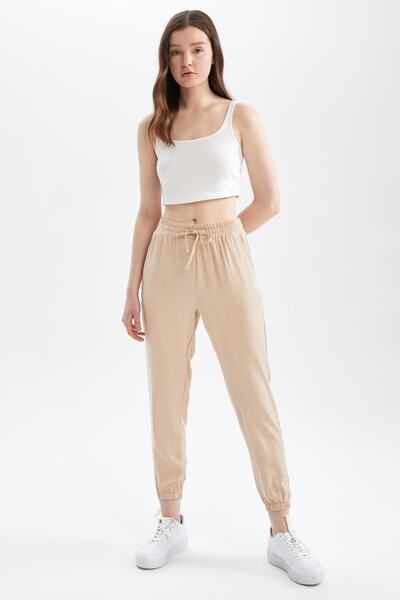 DeFacto Jogger Standard Fit Normal derekú zsebes viszkóz nadrág