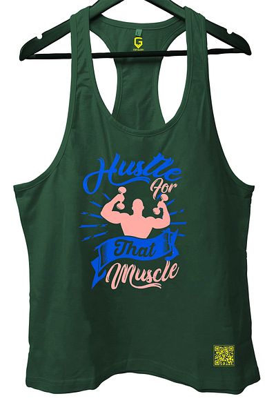 TOP GLORY قميص رياضي بدون أكمام من Hustle Fitness Gym