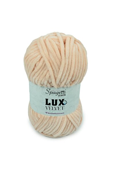 Spagettiyarn Lux Velvet Ten Rengi Kadife El Örgü Ipliği