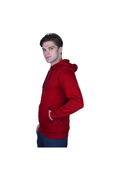 Alpinist Stream Men's Hooded Sweatshirt Claret Red