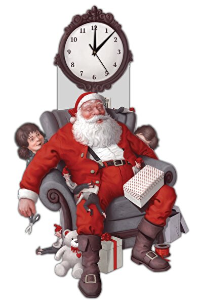 goodtime Noel Baba Sallanır Sarkaçlı Duvar Saati