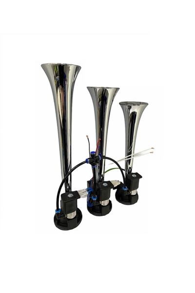 ylz Dıdonk 12v 3'lu Havalı Korna Dali-dali (krom) (arap Korna)