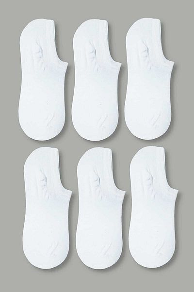 FATELLA Men's Black Bamboo Invisible Sneaker Socks Pack of 6