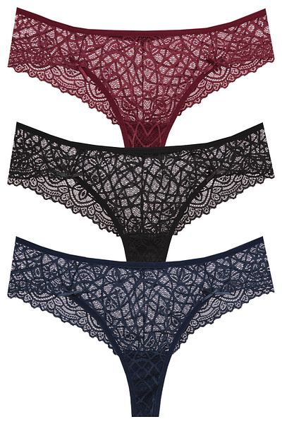 papatya lingerie 3'' Lace Detailed Brazilian Panties