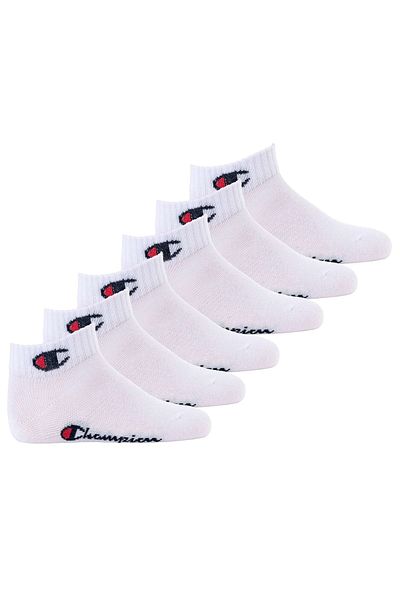 Champion Kinder Socken, 6er Pack - Quarter, einfarbig