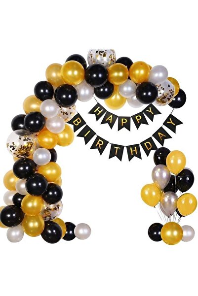 MFM Σετ μπαλονιών με αλυσίδα γενεθλίων για ενήλικες Parti Gold