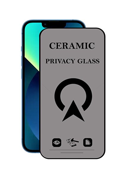 KZY İletişim Apple Iphone 13 Tam Kaplayan Parlak Seramik Nano Esnek Hayalet E...