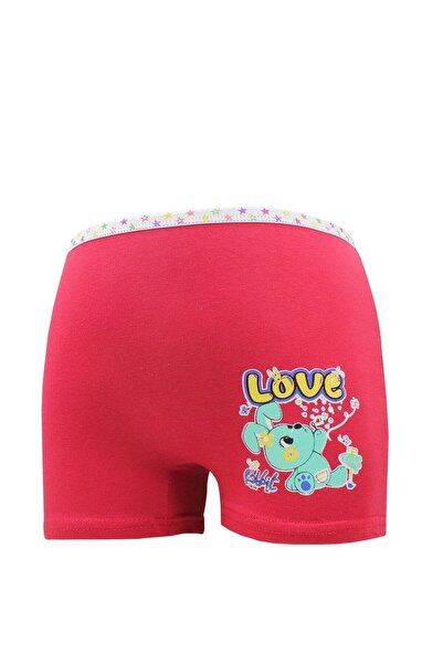 Dondeza Pantaloni scurti pentru fete, cu imprimeu, bumbac, culori mixte, 6 piese