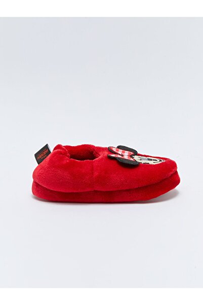 LC Waikiki Minnie Mouse Lisanslı Pelüş Kız Bebek Ev Terliği