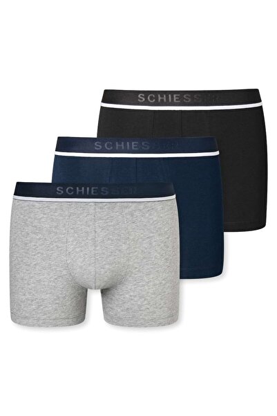 Schiesser Herren Shorts 3er Pack - Serie "95/5", Unterhose, Logobund, uni, S-2XL