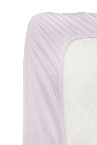 Karaca Home Lilac Combed Cotton Double Fitted Sheet