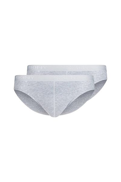 Skiny Herren Brasil-Slip, 2er-Pack – Baumwolle Retro, Unterhose, Feinripp, Baumwolle