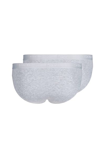 Skiny Herren Brasil-Slip, 2er-Pack – Baumwolle Retro, Unterhose, Feinripp, Baumwolle