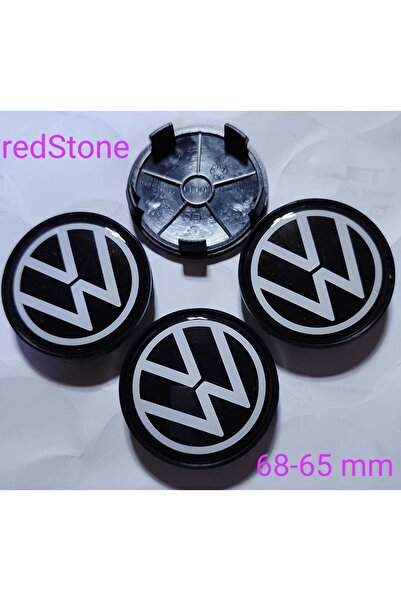 OEM Vw Volkswagen Damla Geçme Jant Göbeği Gri 4 Lü 65/68mm