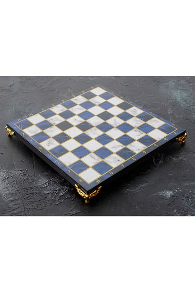 CİMCİME OYUNCAK Special Footed Sky Blue Marble Patterned Board 37*37 cm