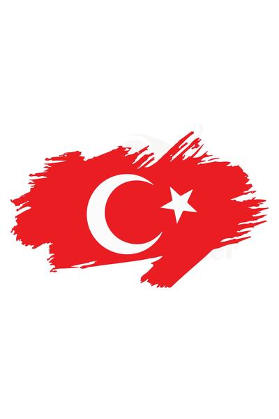 Akçay Sticker Ay Yıldız Türk Bayrağı Sticker Oto Sticker Ay Yıldız Sticker Kı...