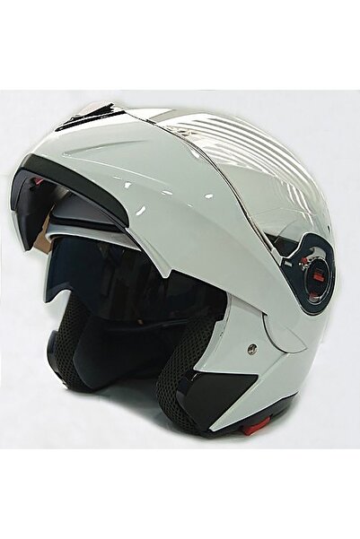 SUPORTE Free-m Ff-961 Çeneden Açılır Kask Güneş Vizörlü (beyaz)