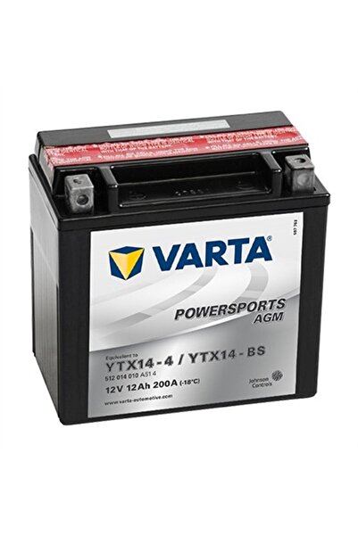 Varta Ytx14-bs 12v12ah Agm Motosiklet Aküsü