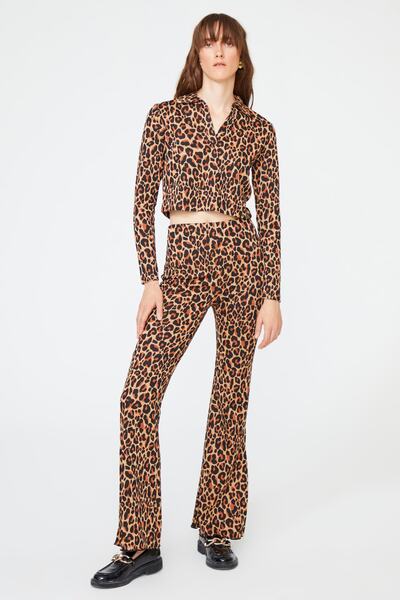 adL Πλεκτό Παντελόνι - Λεοπάρ μοτίβο