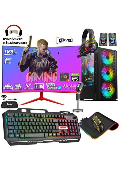 Zeiron Wizard X50 Ryzen 5 5600x 16gb 256gb M.2 Ssd+1tb Rtx3050 24" 165hz Oyun...