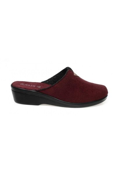 Muya 33920 Papuci de casă Jessie închis la față Papuci de damă roșu Claret